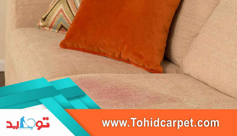 لک چربی روی مبل 